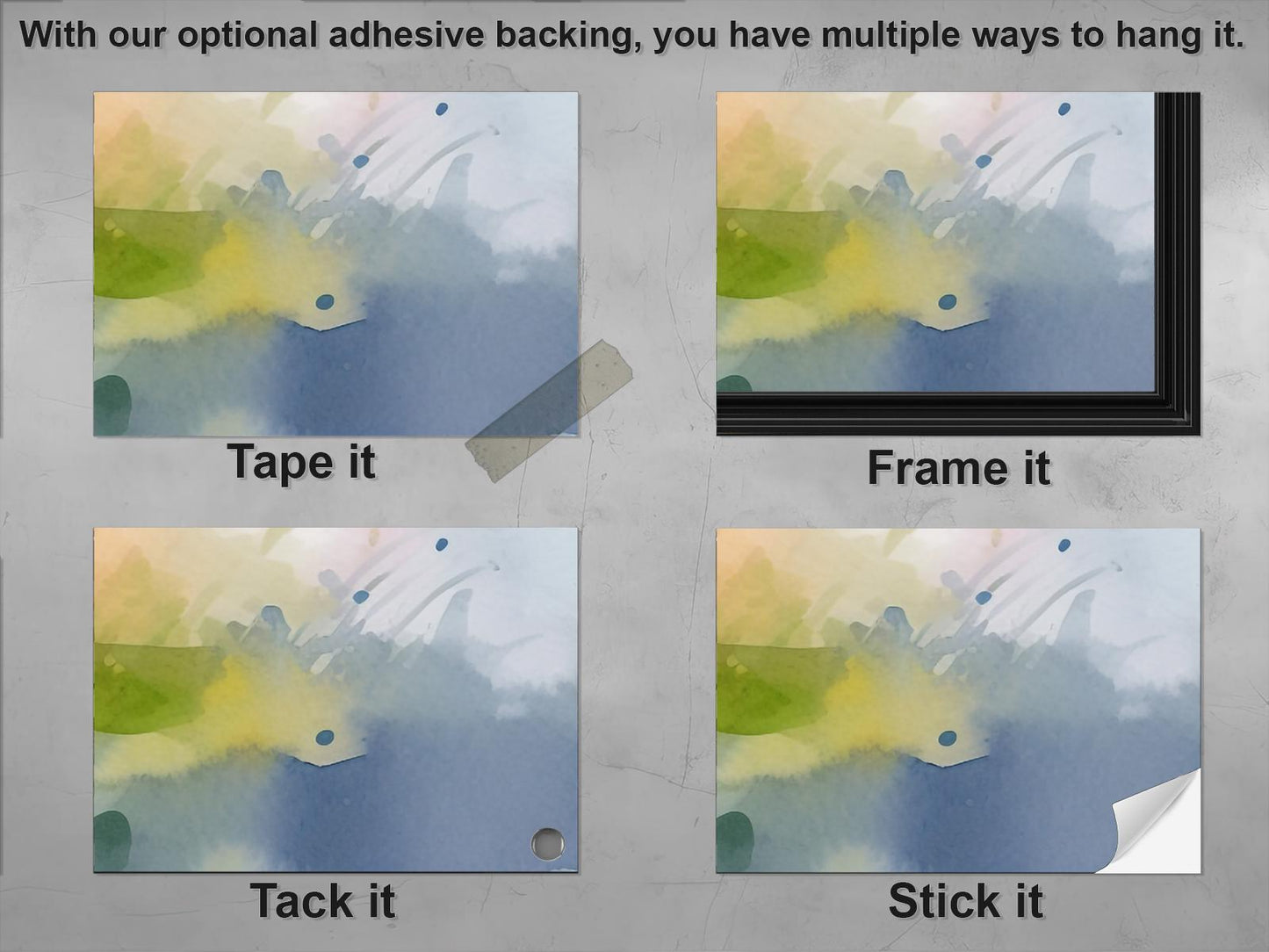 Angry Moddy Cat Poster - High-Quality Print | Multiple Sizes | Optional Adhesive Backing | Unframed | Personalization Available