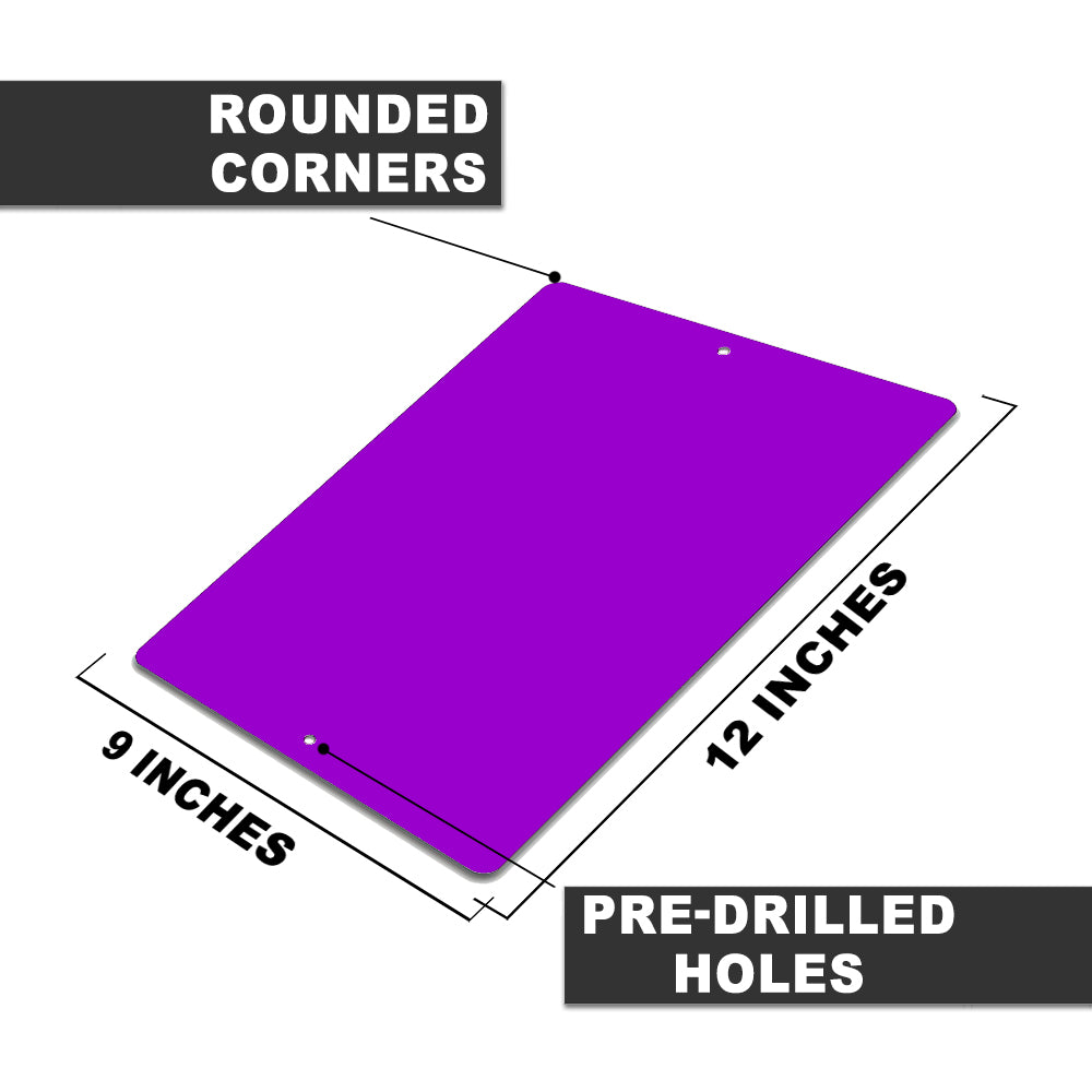 Blank Aluminum Sign 9x12 inches 10 Pack