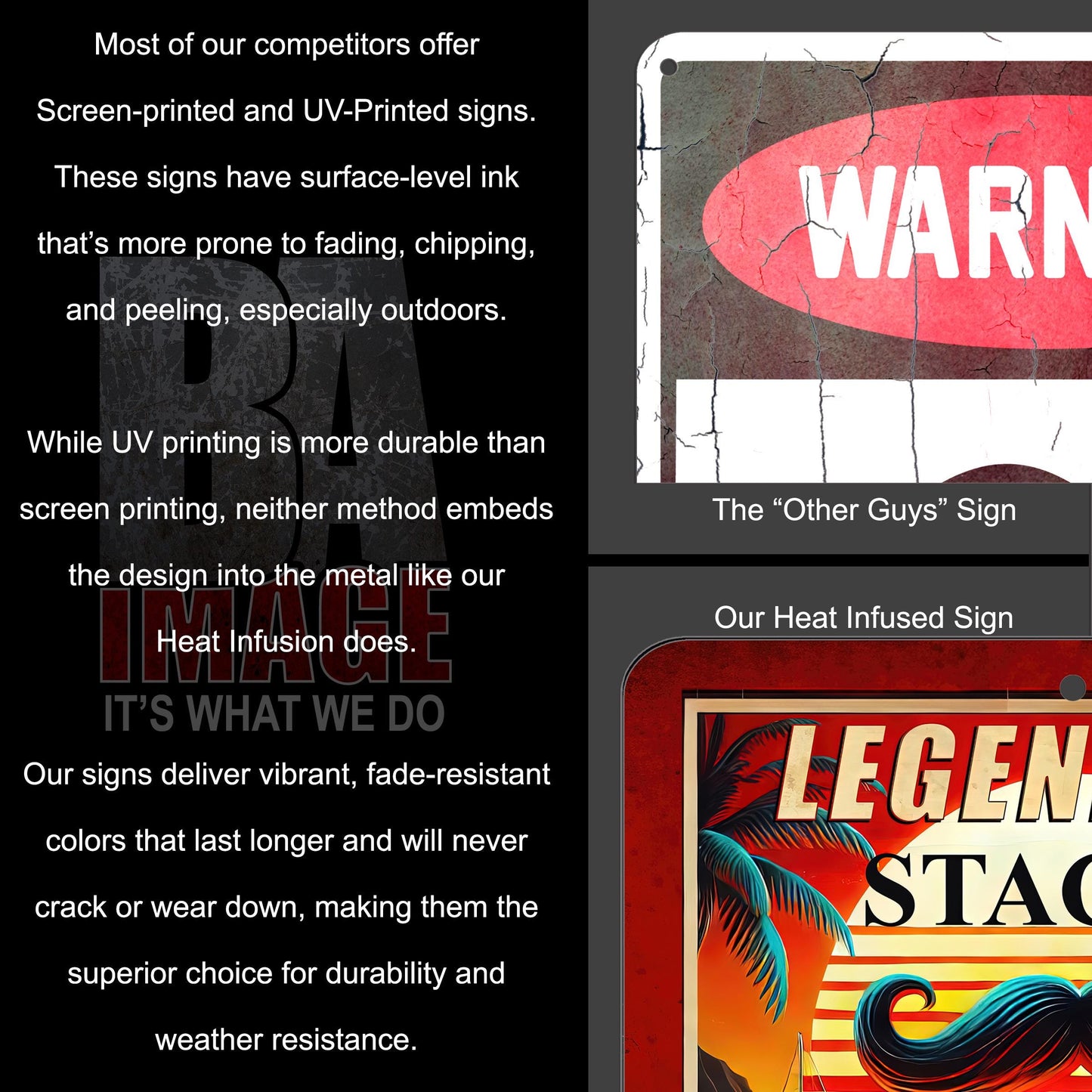 Legendary Stache Parking Only – 80s Personalized Metal Sign | Retro TV-Inspired | Weatherproof | Indoor & Outdoor | Your Name