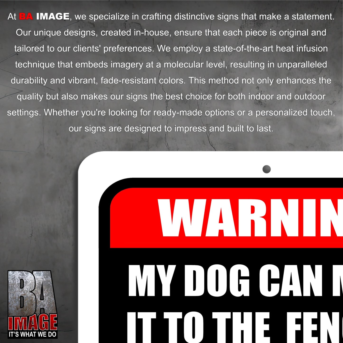 Akita Warning Sign – Beware of Dog Fence Sign – Funny Guard Dog Sign – Akita Lover Gift – Metal Yard Sign for Home, Kennel, or Business