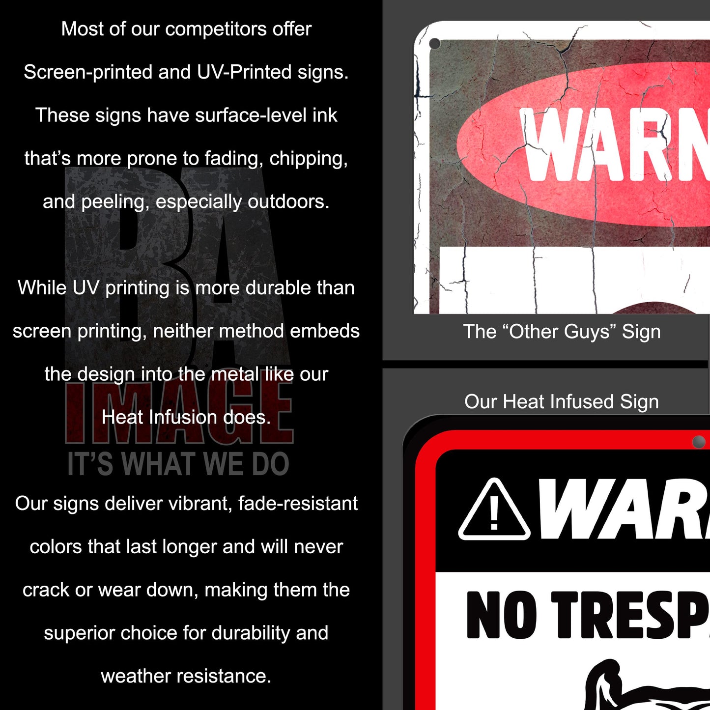 Warning No Trespassing Sign – Doberman Guard Dog Sign | Private Property Metal Sign | Durable Weatherproof Aluminum | Indoor & Outdoor Use